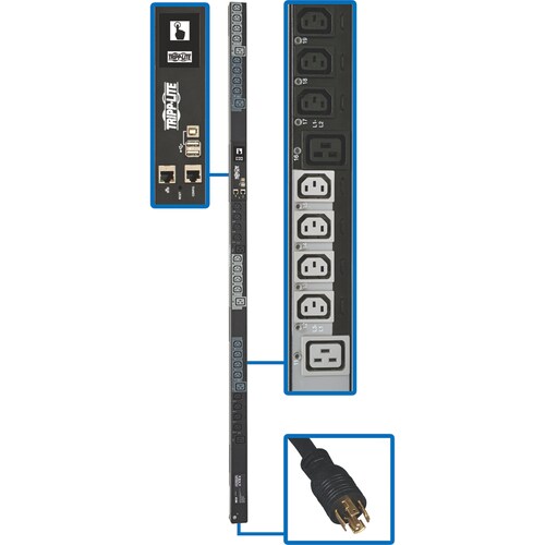 Tripp Lite by Eaton PDU3EVS6L2120 30-Outlet PDU - Switched - NEMA L21-