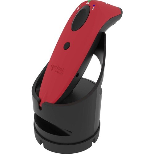Socket Mobile SocketScan® S700, lecteur de codes-barres linéaire, station de charge rouge et noire