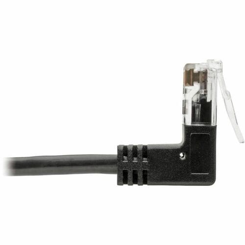 1FT BLCK CAT6 SLIM RT ANG CBL