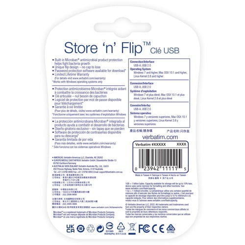 2PK 32GB STORE N FLIP USB DRIVE MULTI 4 BLUE MINT
