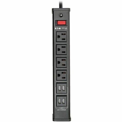Tripp Lite Surge Protector Power Strip 4-Outlet 4 USB Charging Ports 6