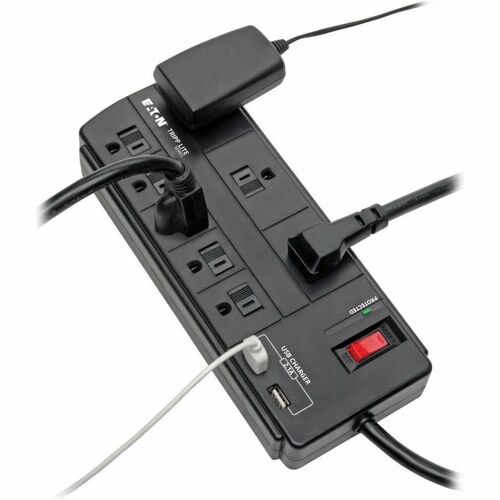 Tripp Lite Surge Protector Power Strip 8-Outlet 2 USB Charging Ports 8