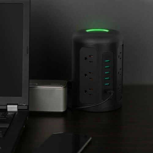 Eva Groups AUKEY PowerHub XL - 12 x AC Power, 6 x USB - 120 V AC, 230