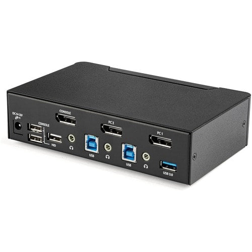 CONMUTADOR KVM DE 2 PUERTOS CON PANTALLA 4K 60HZ CONCENTRADOR USB 3.0 TAA COMP