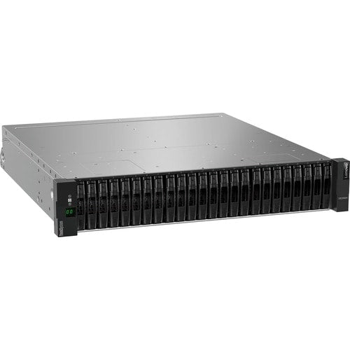 Matriz flash híbrida Lenovo ThinkSystem DE2000H 10GBASE-T de formato pequeño (compatible con 24 unidades de disco duro)