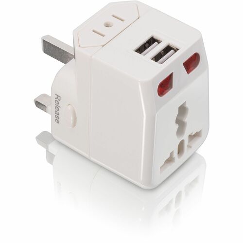Adaptateur de voyage iStore World avec double chargement USB