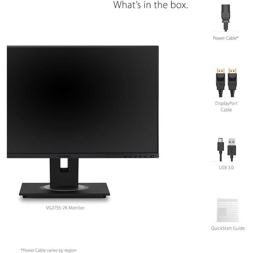 Moniteur LED Full HD ViewSonic Graphic VG2755 27 pouces - 16:9 - Noir