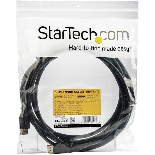 StarTech.com 5 m VESA Certified DisplayPort 1.4 Cable