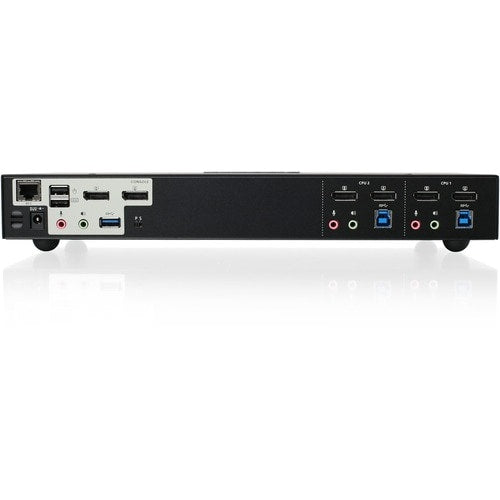 KVMP 2 PORTS 4K DOUBLE VUE DISPLAYPORT AVEC HUB USB 3.0 AUDIO TAA