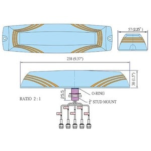 ANTENNE MIMO 5 BANDES PROTECTION CONTRE LA MIGRATION DE L'EAU ET DE LA POUSSIÈRE IP67