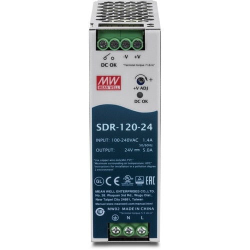 TRENDnet 120 W, 24 V, 5 A CA vers CC DIN