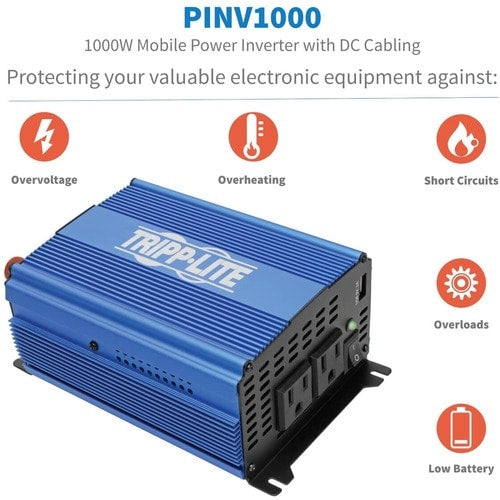 Tripp Lite by Eaton PINV1000 Power Inverter - Input Voltage: 12 V DC -