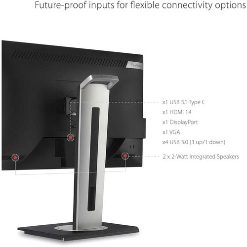 Moniteur LED WQHD ViewSonic Graphic VG2455-2K 24 pouces - 16:9