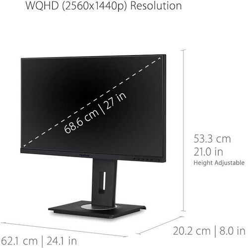 Moniteur LED WQHD ViewSonic Graphic VG2755-2K 27 pouces - 16:9