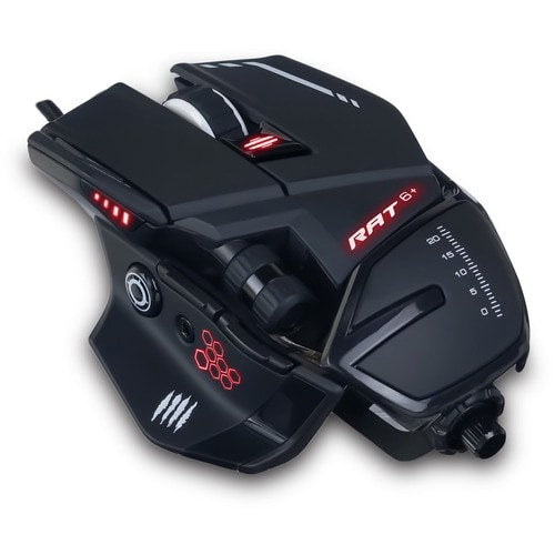 Ratón óptico para juegos Mad Catz The Authentic RAT 6+ - PixArt PMW3360 - Cable