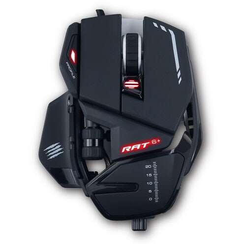 Ratón óptico para juegos Mad Catz The Authentic RAT 6+ - PixArt PMW3360 - Cable