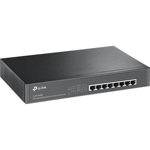 8PORT GBE POE+SWITCH 124W POE 8POE+PORTS 1U 13IN RACK-MNT STL CSE