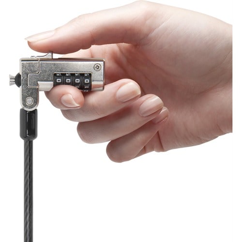 Candado de combinación serializado Kensington Slim N17 para ranuras en forma de cuña - 4 dígitos