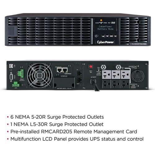 Cyber Power CyberPower UPS Systems OL3000RTXL2UN Smart App Online - C