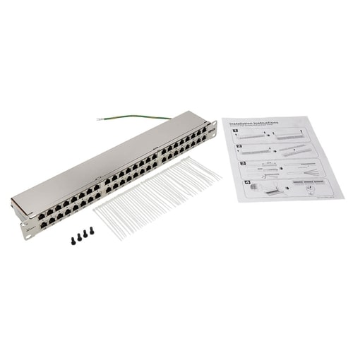 Panel de conexión Cat6 de 48 puertos N252-048-SH-K de Tripp Lite by Eaton