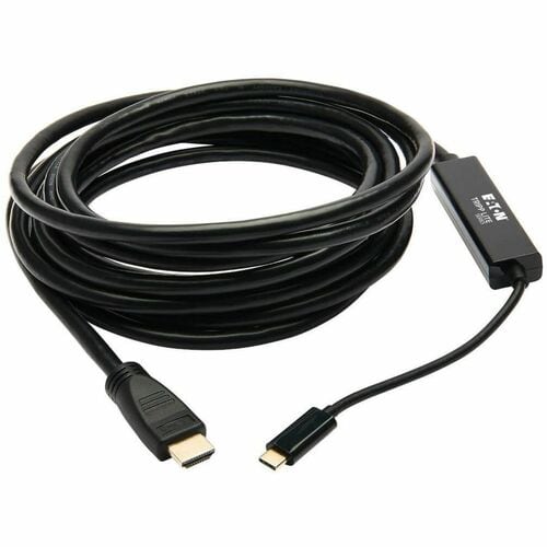 Adaptador USB-C a HDMI U444-015-H4K6BM de Tripp Lite by Eaton, M/M, negro, 4.5 m - 4.5 m (15 pies - 4.5 pies)