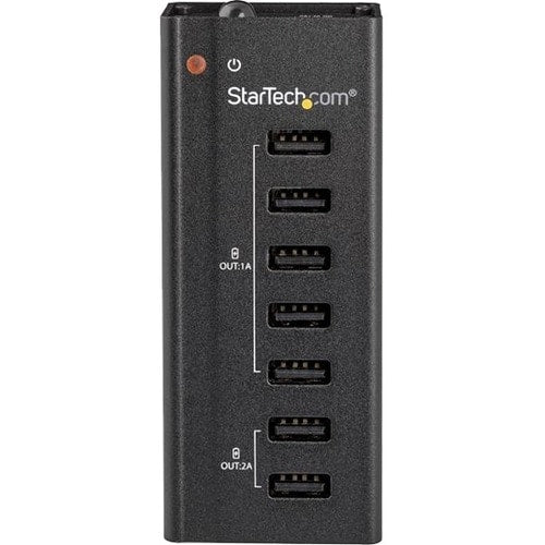 StarTech.com 7-Port USB Charging Station with 5 x 1A Ports and 2 x 2A Ports - 60 W