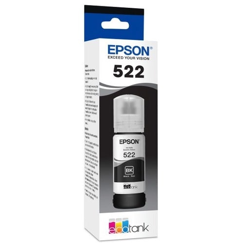 T522 DYE BLACK INK BOTTLE WITH SENSORMATIC / ET-2720 ET-4700