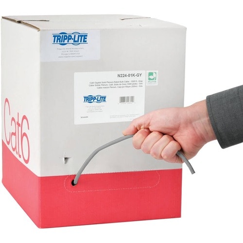 Tripp Lite Cat6 UTP Bulk Cable - 1000ft - Gray