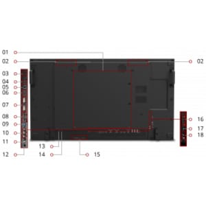 Écran d'affichage numérique ViewSonic CDX4952-B9 - LCD 48,5" (1 231,90 mm)