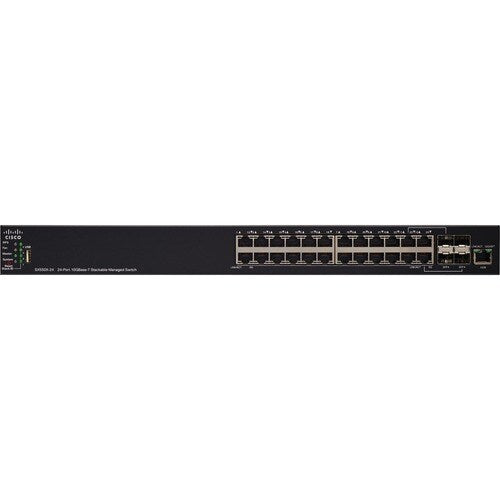 CISCO SX550X-24F 24PORT 10G SFP+ STACKABLE MANAGED SWITCH