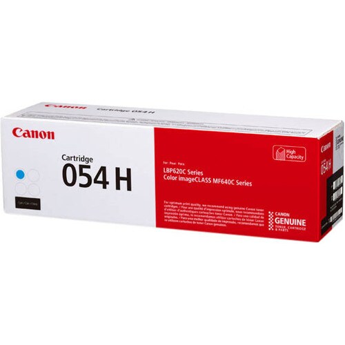 Canon 054H Original High Yield Laser Toner Cartridge - Cyan