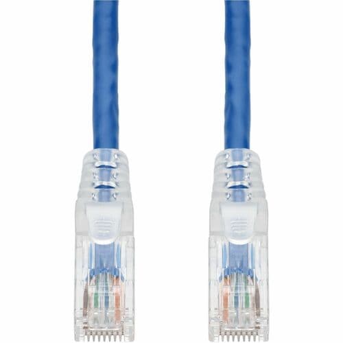 Câble Ethernet Cat. 6 en PVC bleu AddOn de 2,1 m, anti-accroc, gaine transparente facile, TAA RJ