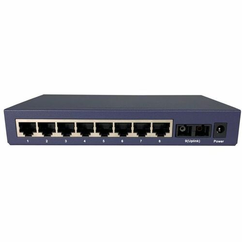 COMMUTATEUR POE 10/100 Mbit/s avec port fibre SC