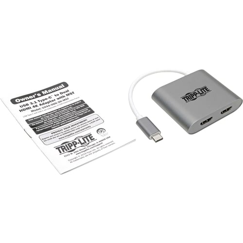 Adaptador de audio y video HDMI/USB U444-06N-2H-MST de Tripp Lite by Eaton - 1 x USB tipo C USB 3.1 T