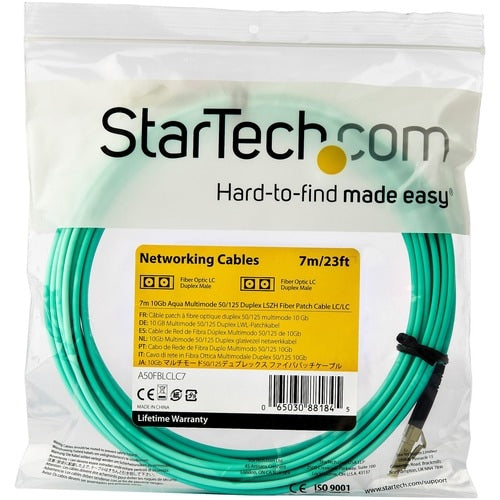 StarTech.com 7m (22ft) LC/UPC to LC/UPC OM3 Multimode Fiber Optic Cable