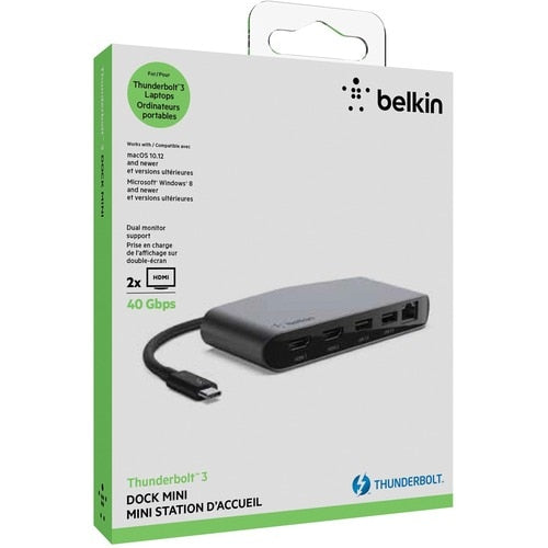 Estación de acoplamiento para portátil Belkin Mini Thunderbolt 3