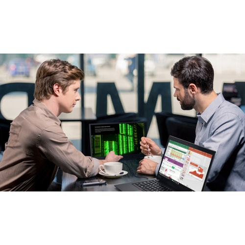 Moniteur LCD Full HD Lenovo ThinkVision M14 14 pouces - 16:9 - Noir corbeau
