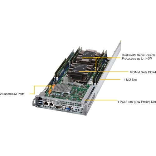 Supermicro SuperServer 6029TR-HTR Server Barebone System - 2U Rack-mou
