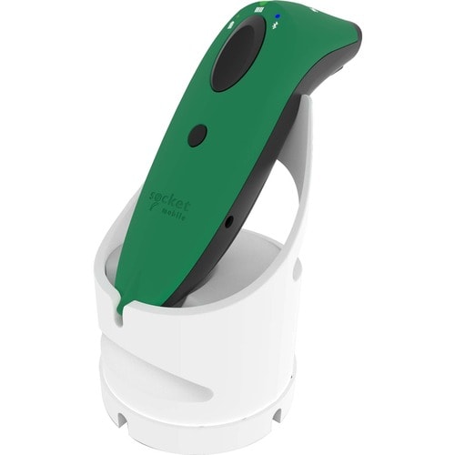 Socket Mobile SocketScan® S740, escáner de código de barras universal, base verde y blanca -