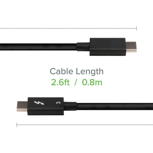 Plugable Thunderbolt 3 Cable 40Gbps Supports 100W