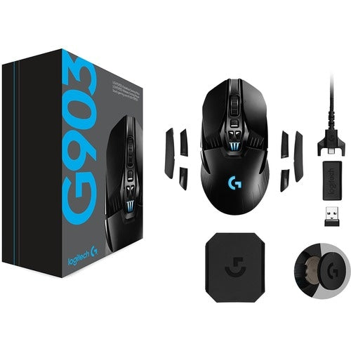 Ratón inalámbrico para juegos Logitech G903 LIGHTSPEED - PMW3366 - Cable/Inalámbrico