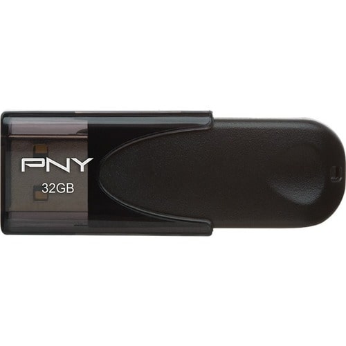 32GB ATTACHE 4 USB 2.0 BLACK CAPLESS
