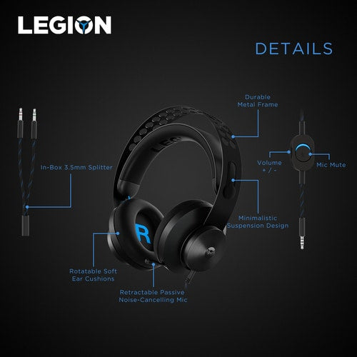 Lenovo Legion H300 Stereo Gaming Headset - Stereo