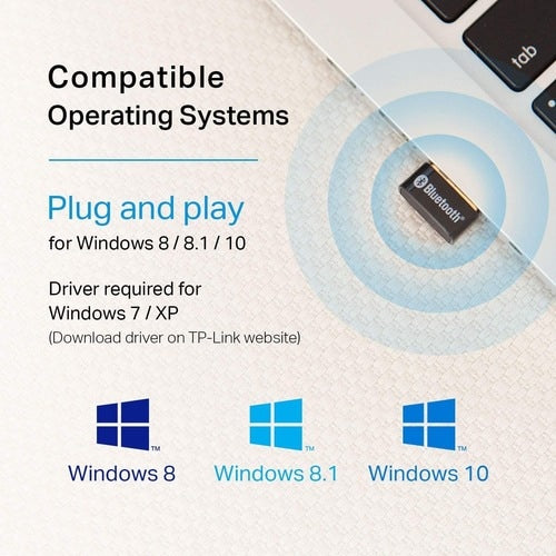 Adaptateur USB BT 4.0 NANO compatible avec Windows 10/8.1/8/7/XP
