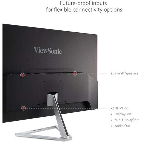 Moniteur LED UHD 4K de 32 pouces ViewSonic Entertainment VX3276-4K-mhd