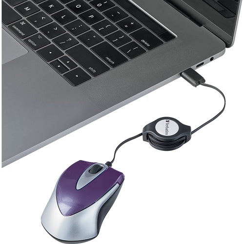 MINI SOURIS OPTIQUE DE VOYAGE USB-C MULTI 10 VIOLET