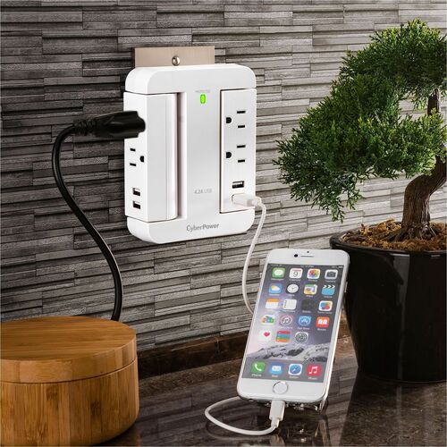 CyberPower Home Office 4-Outlet Surge Suppressor/Protector - 4 x NEMA