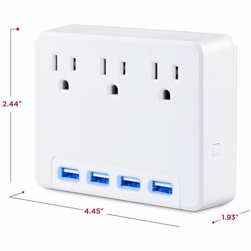 Cyber Power CyberPower P3WU Wall Tap Outlet - NEMA 5-15R Outlet(s), NE