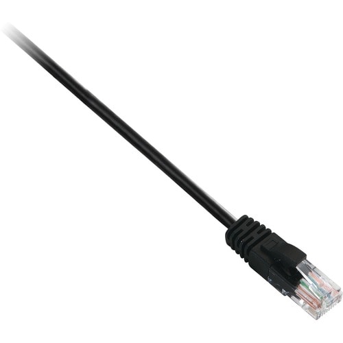 V7 Black Cat6 Unshielded (UTP) Cable RJ45 Male to RJ45 Male 2m 6.6ft - V7 Black