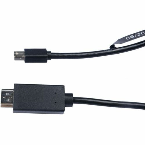 Câble Mini DisplayPort mâle vers HDMI mâle V7 2 m (6,6 pi) noir
